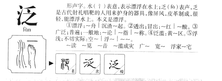 泛字字源