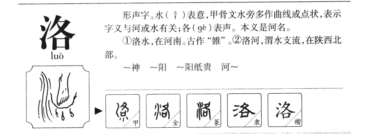 洛字字源