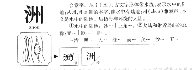 洲字字源