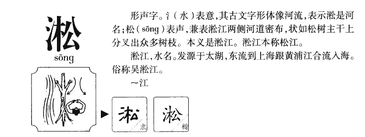 淞字字源