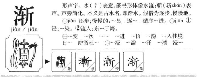 渐字字源