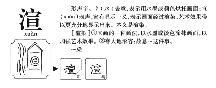渲字字源