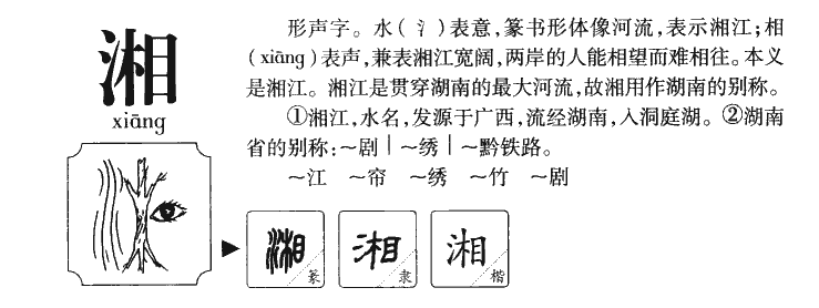 湘字字源