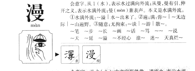 漫字字源