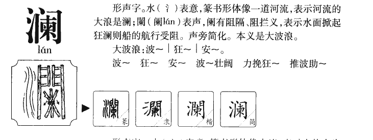 澜字字源