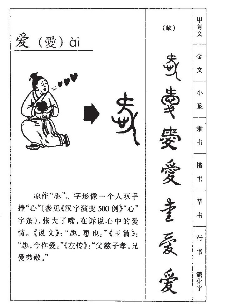 爱字字源