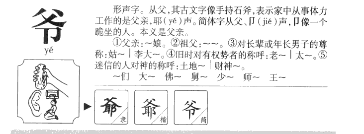 爷字字源