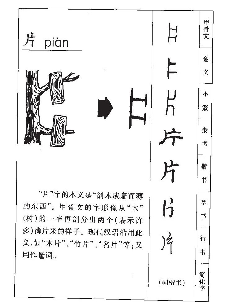 片字字源