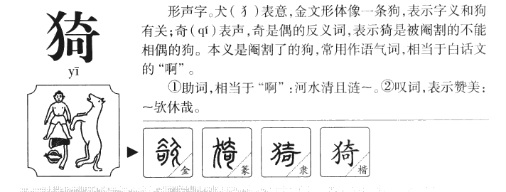 猗字字源