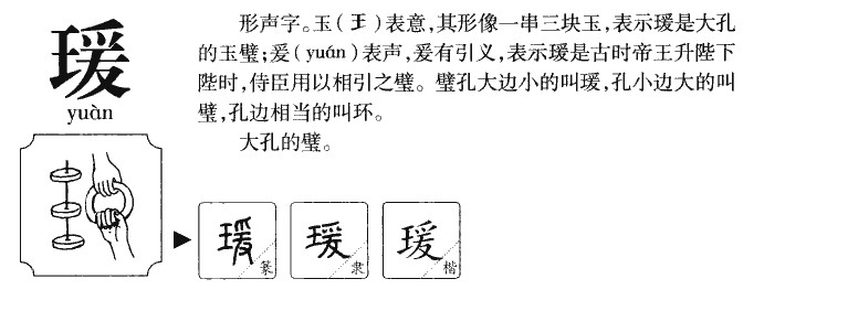 瑗字字源
