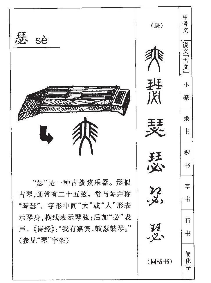 瑟字字源