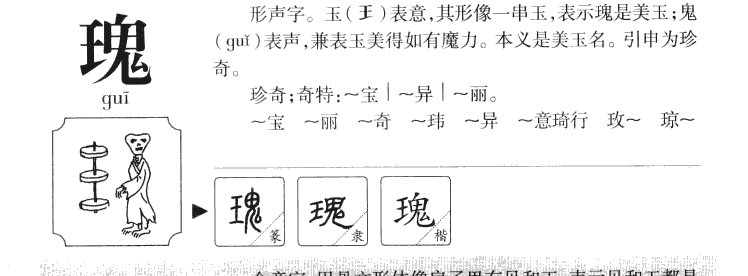 瑰字字源