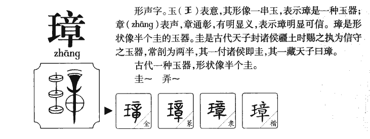 璋字字源