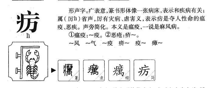 疠字字源