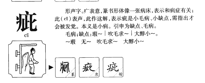 疵字字源