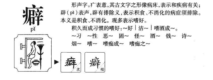 癖字字源