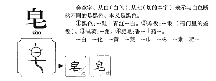 皂字字源