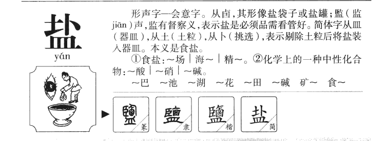 盐字字源