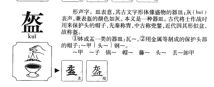 盔字字源