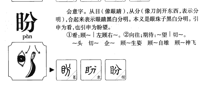 盼字字源