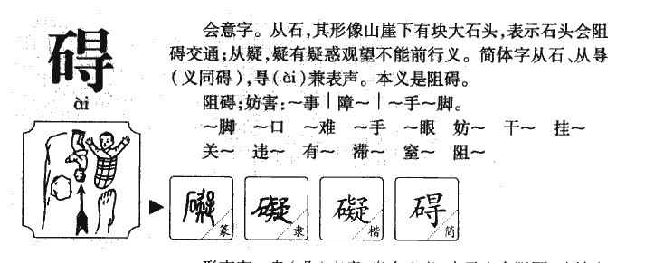 碍字字源