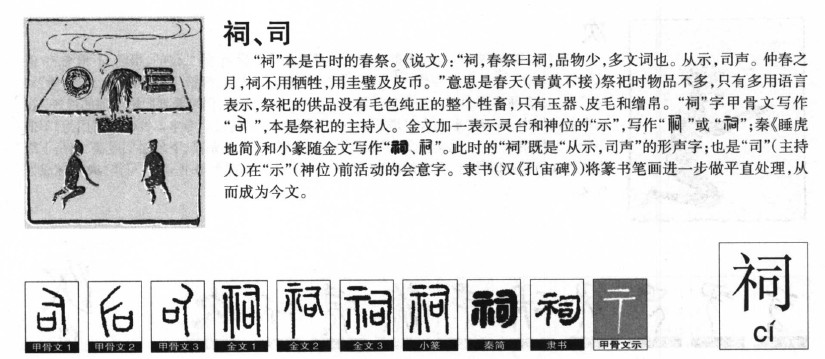 祠字字源