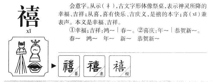 禧字字源