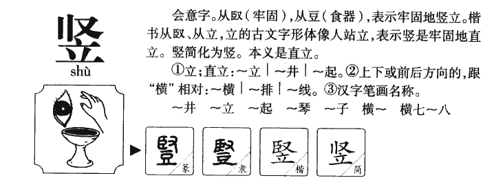 竖字字源