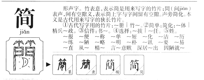 简字字源