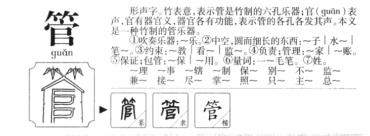 管字字源