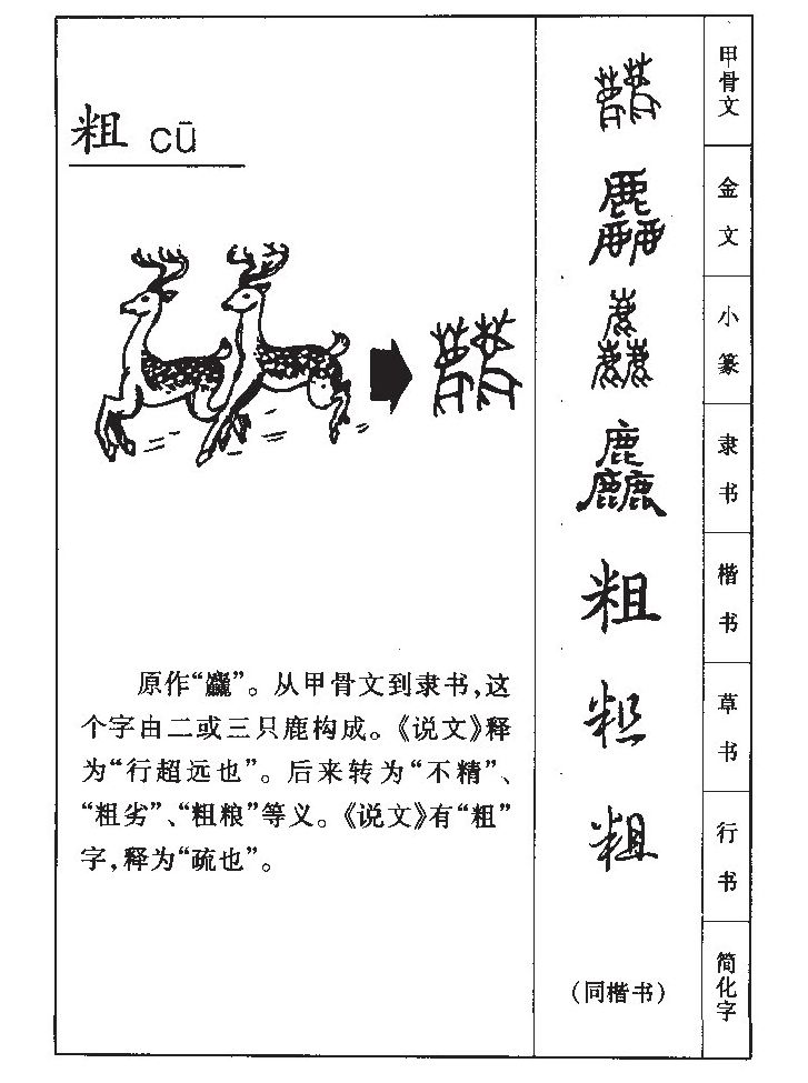 粗字字源
