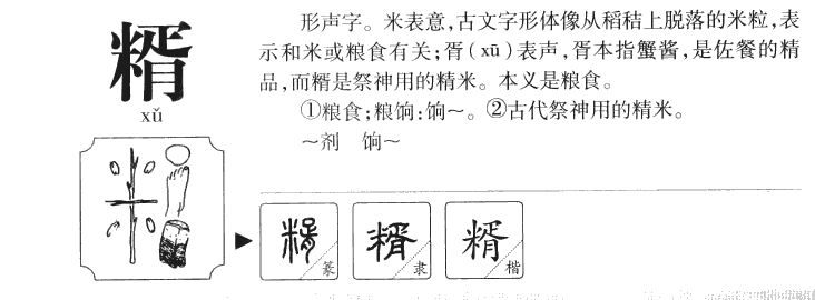 糈字字源