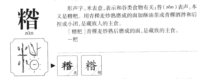 糌字字源