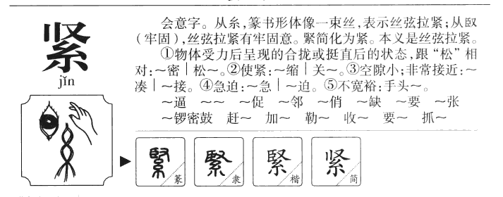 紧字字源