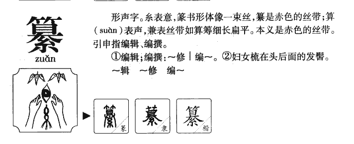 纂字字源
