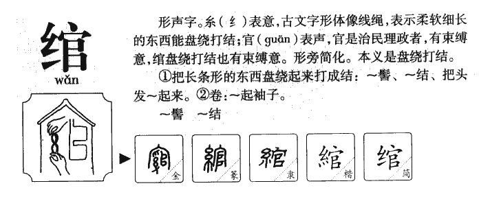 绾字字源