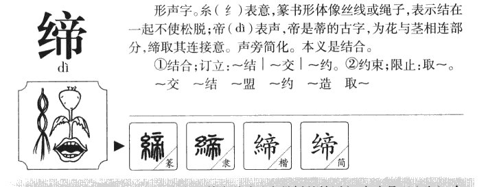 缔字字源