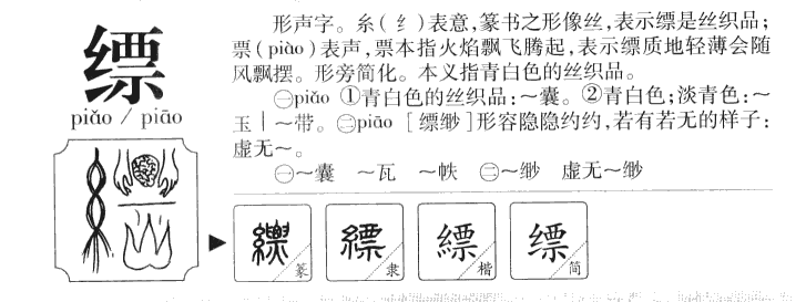 缥字字源