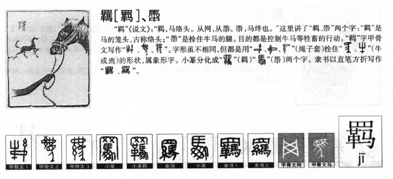 羁字字源