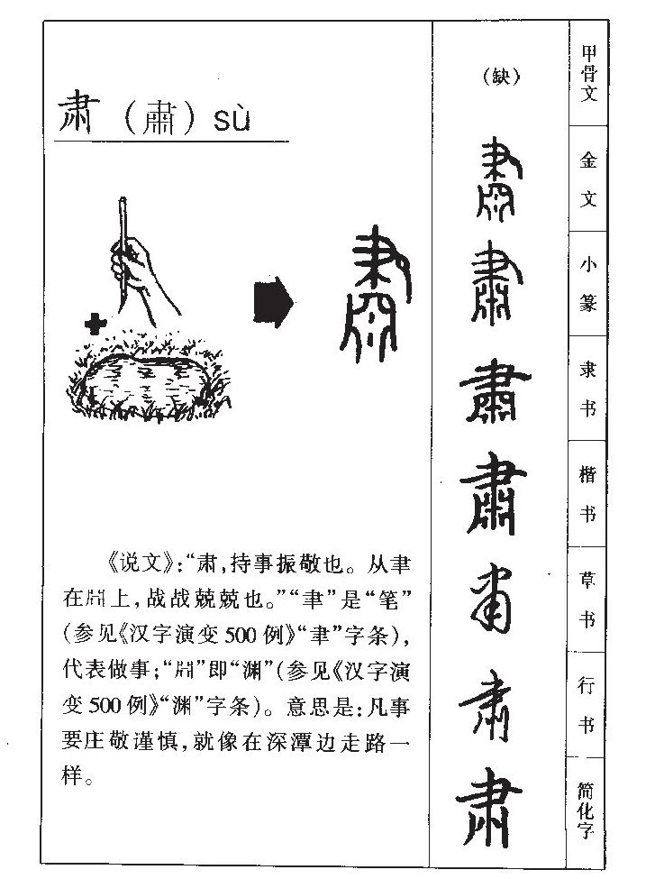 肃字字源