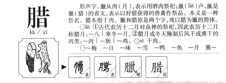 腊字字源