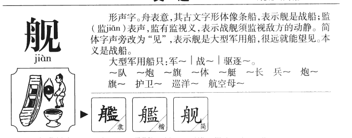 舰字字源