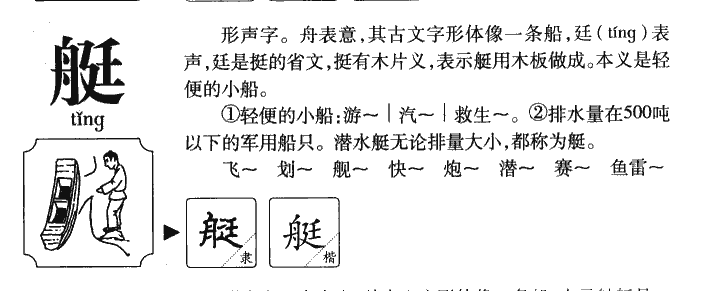 艇字字源