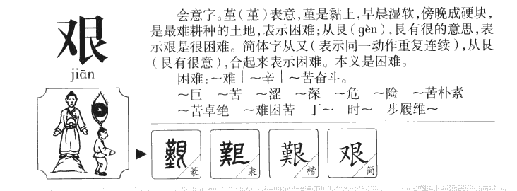 艰字字源