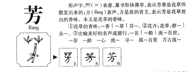 芳字字源