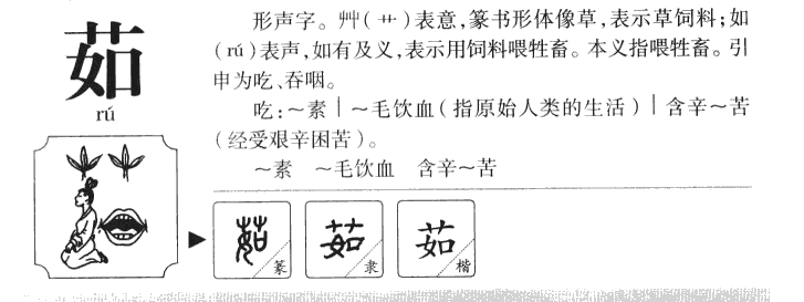 茹字字源