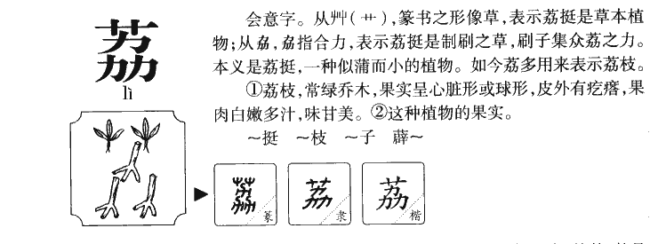 荔字字源