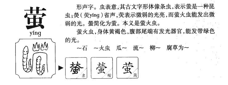 萤字字源