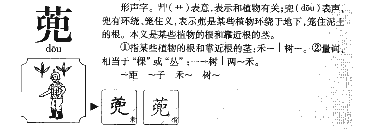 蔸字字源