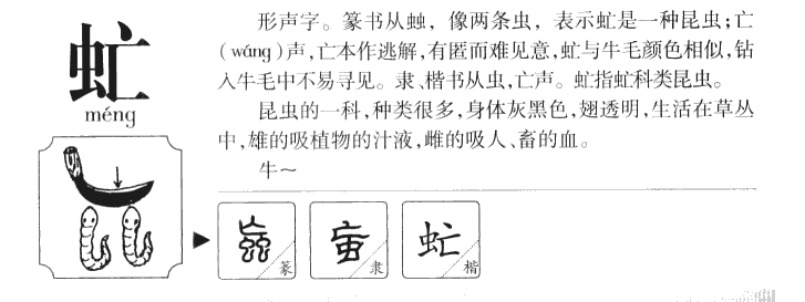 虻字字源